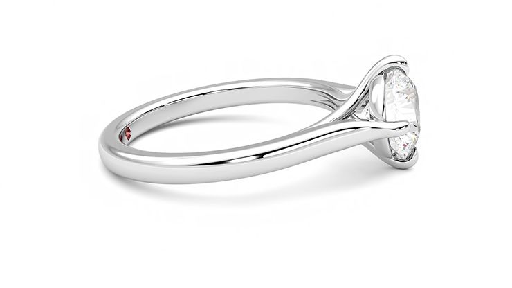 Taylor & Hart Joy Round Engagement Ring 360 degree image 9