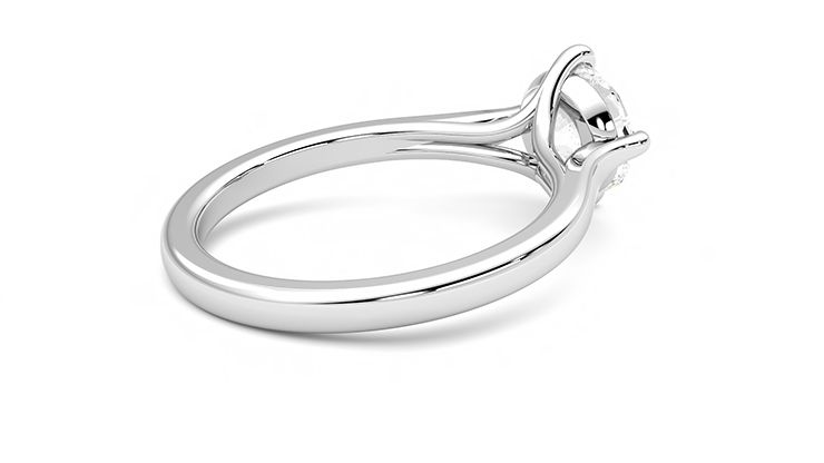 Taylor & Hart Joy Round Engagement Ring 360 degree image 12