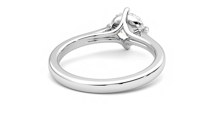 Taylor & Hart Joy Round Engagement Ring 360 degree image 14