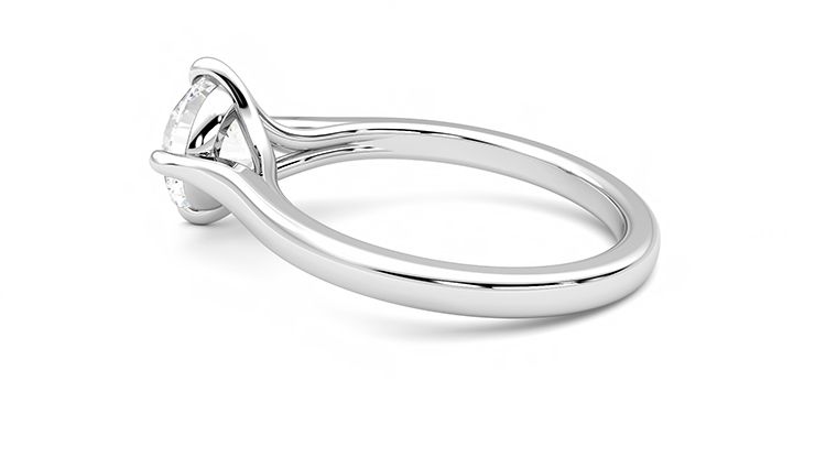 Taylor & Hart Joy Round Engagement Ring 360 degree image 19