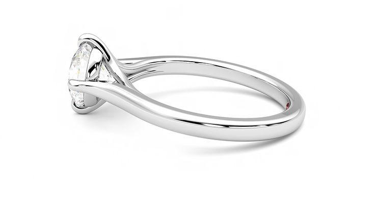 Taylor & Hart Joy Round Engagement Ring 360 degree image 20