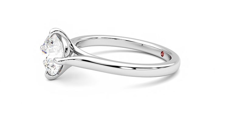 Taylor & Hart Joy Round Engagement Ring 360 degree image 22