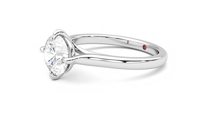 Taylor & Hart Joy Round Engagement Ring 360 degree image 23