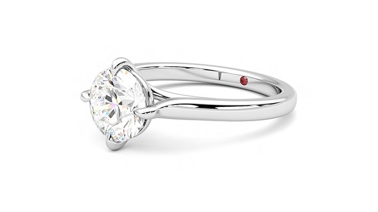 Taylor & Hart Joy Round Engagement Ring 360 degree image 24