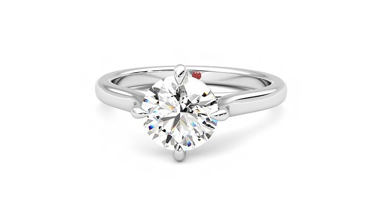 Taylor & Hart Joy Round Engagement Ring 360 degree image 28