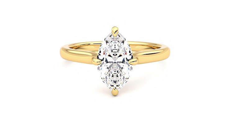 Taylor & Hart Joy Marquise Engagement Ring 360 degree image 0