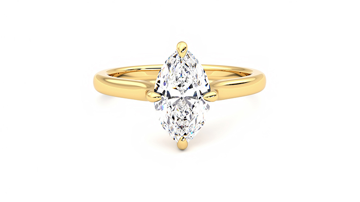 Marquise wedding set hot sale yellow gold