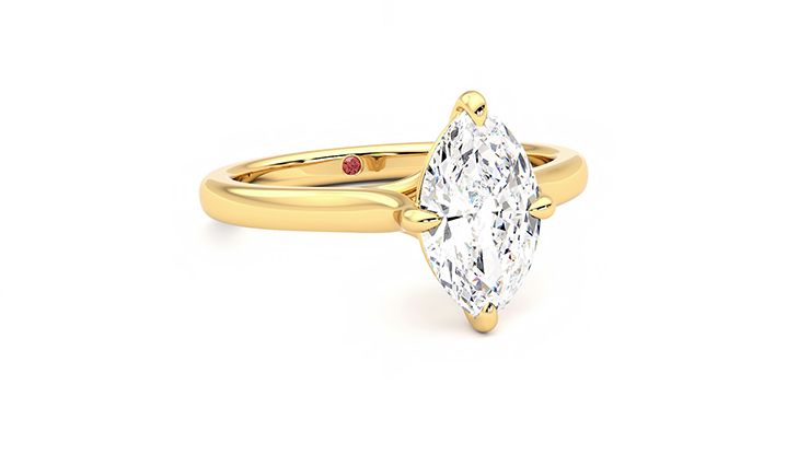 Taylor & Hart Joy Marquise Engagement Ring 360 degree image 4
