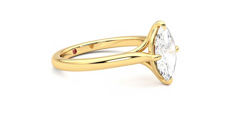 Taylor & Hart Joy Marquise Engagement Ring 360 degree image 7