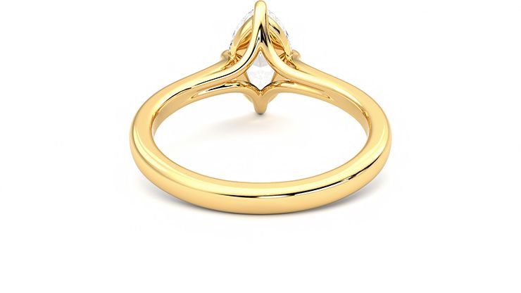 Taylor & Hart Joy Marquise Engagement Ring 360 degree image 15