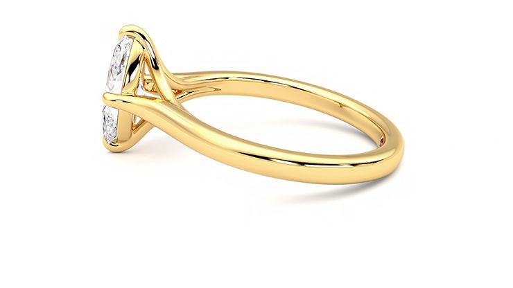 Taylor & Hart Joy Marquise Engagement Ring 360 degree image 20