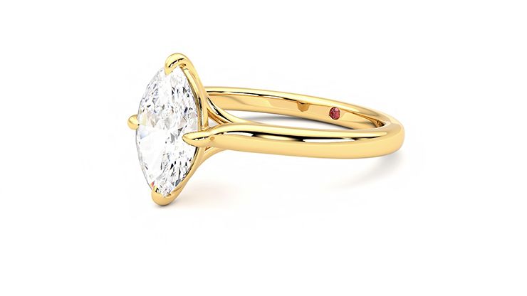 Taylor & Hart Joy Marquise Engagement Ring 360 degree image 24