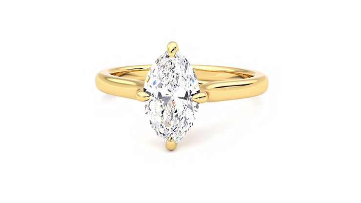 Taylor & Hart Joy Marquise Engagement Ring 360 degree image 28