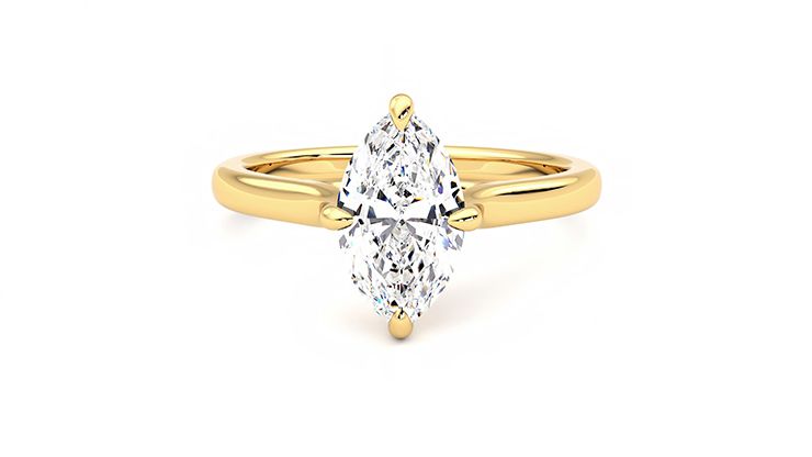 Taylor & Hart Joy Marquise Engagement Ring 360 degree image 29