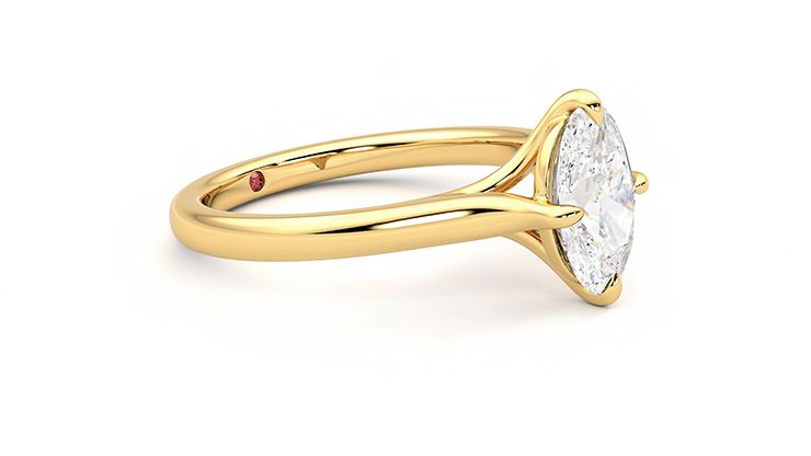 Taylor & Hart Joy Oval Engagement Ring 360 degree image 6