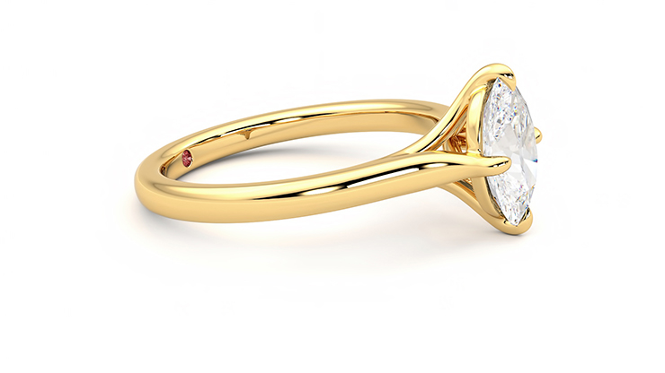 14k Yellow Gold Round Solitaire CZ Engagement Ring & Wedding Band Bridal  Rings Set Side Stones Size 5.5 - Walmart.com
