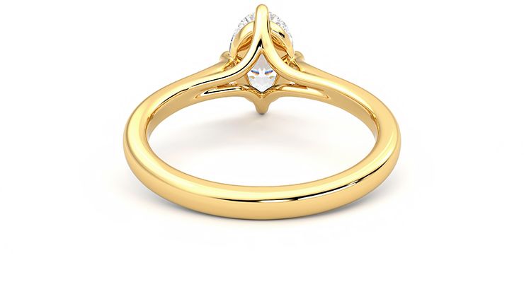 Taylor & Hart Joy Oval Engagement Ring 360 degree image 14