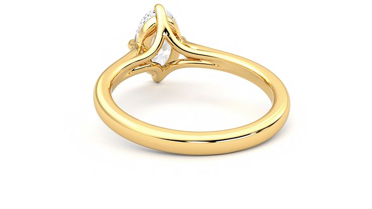 Taylor & Hart Joy Oval Engagement Ring 360 degree image 15