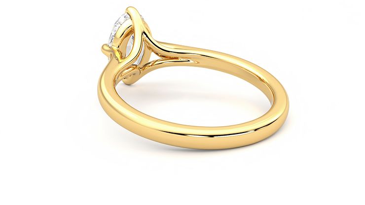 Taylor & Hart Joy Oval Engagement Ring 360 degree image 16