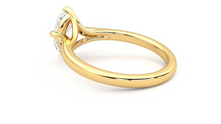 Taylor & Hart Joy Oval Engagement Ring 360 degree image 17