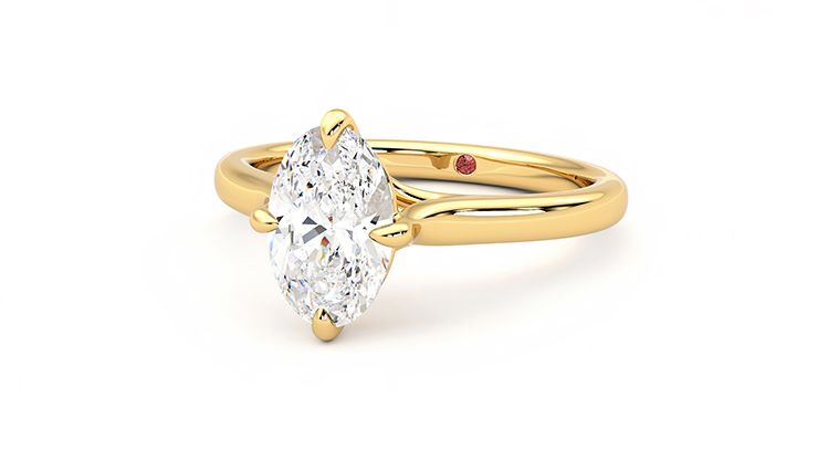 Taylor & Hart Joy Oval Engagement Ring 360 degree image 25