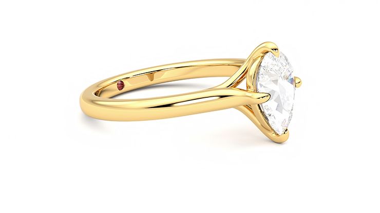 Taylor & Hart Joy Pear Engagement Ring 360 degree image 7