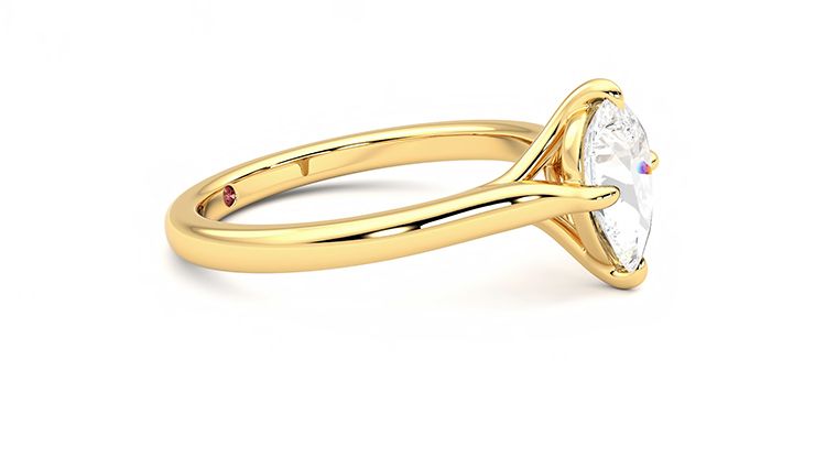 Taylor & Hart Joy Pear Engagement Ring 360 degree image 8