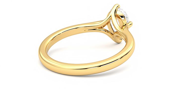 Taylor & Hart Joy Pear Engagement Ring 360 degree image 13