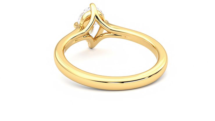 Taylor & Hart Joy Pear Engagement Ring 360 degree image 16