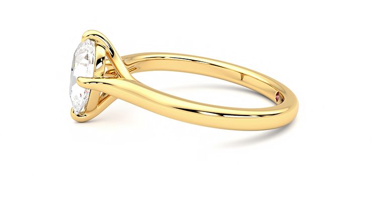 Taylor & Hart Joy Pear Engagement Ring 360 degree image 21
