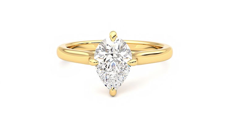 Taylor & Hart Joy Pear Engagement Ring 360 degree image 29