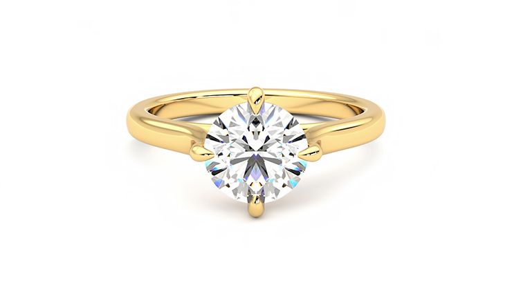 Taylor & Hart Joy Round Engagement Ring 360 degree image 0