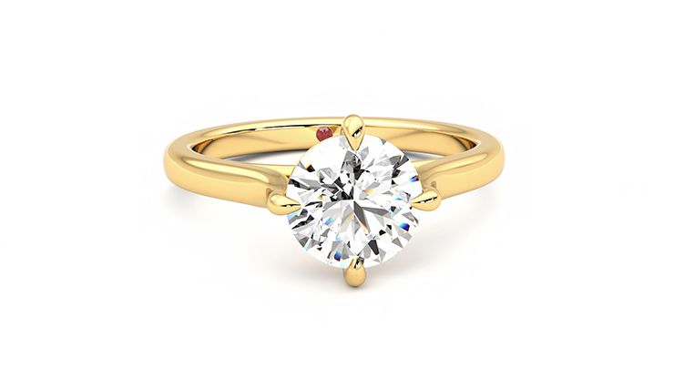 Taylor & Hart Joy Round Engagement Ring 360 degree image 2