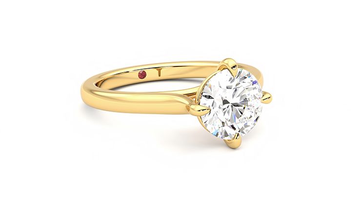 Taylor & Hart Joy Round Engagement Ring 360 degree image 5