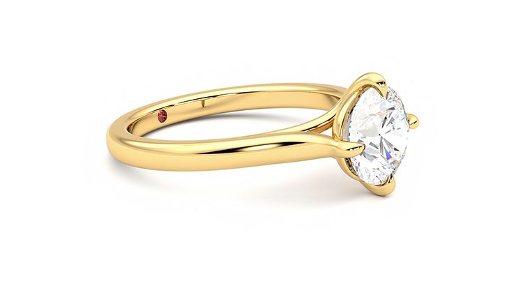 Taylor & Hart Joy Round Engagement Ring 360 degree image 7