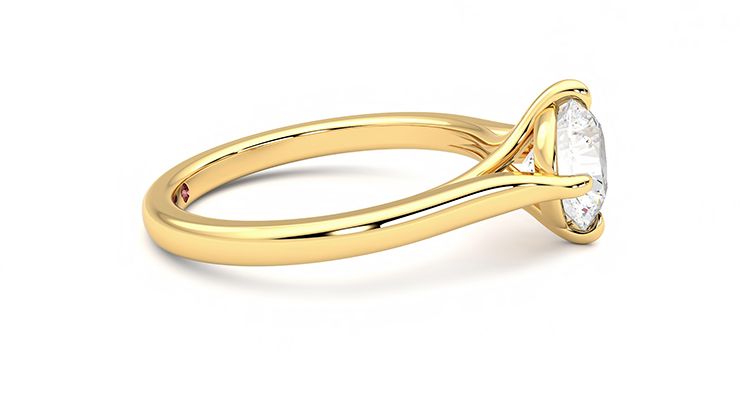 Taylor & Hart Joy Round Engagement Ring 360 degree image 9