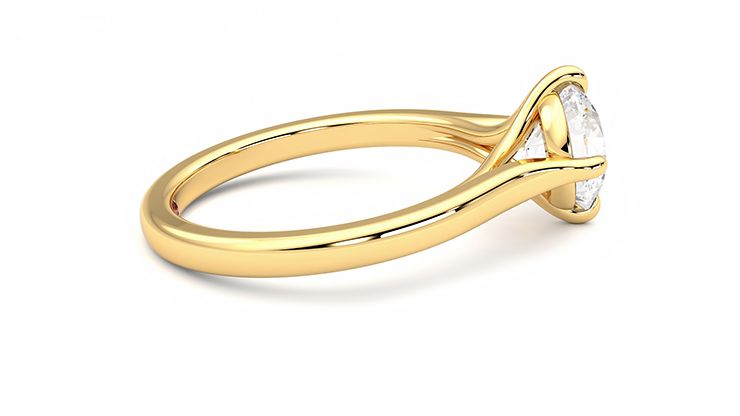 Taylor & Hart Joy Round Engagement Ring 360 degree image 10