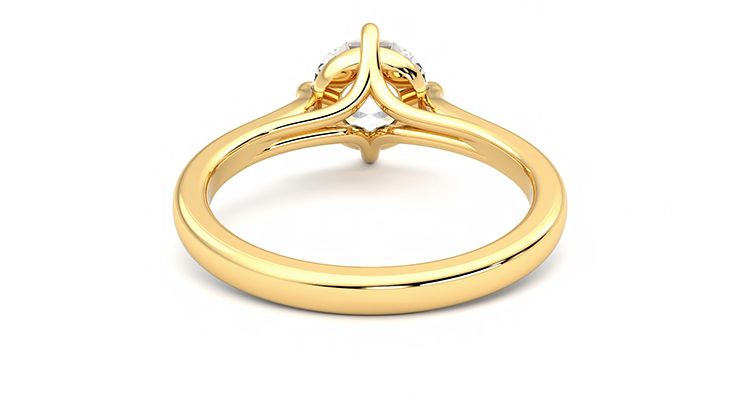 Taylor & Hart Joy Round Engagement Ring 360 degree image 15