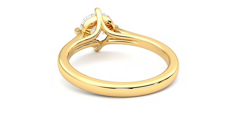 Taylor & Hart Joy Round Engagement Ring 360 degree image 16