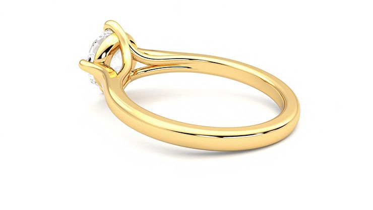 Taylor & Hart Joy Round Engagement Ring 360 degree image 18