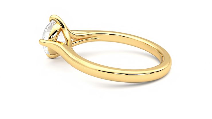Taylor & Hart Joy Round Engagement Ring 360 degree image 19