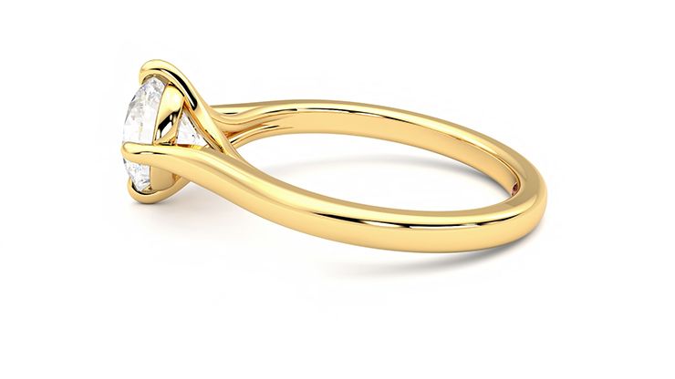 Taylor & Hart Joy Round Engagement Ring 360 degree image 20