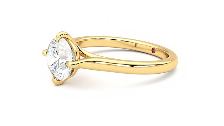 Taylor & Hart Joy Round Engagement Ring 360 degree image 23