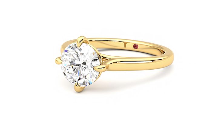 Taylor & Hart Joy Round Engagement Ring 360 degree image 25