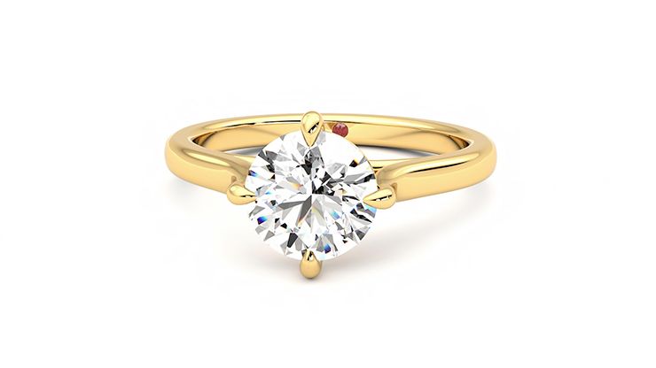Taylor & Hart Joy Round Engagement Ring 360 degree image 28