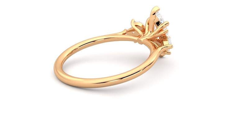 Taylor & Hart Lantana Marquise Engagement Ring 360 degree image 12