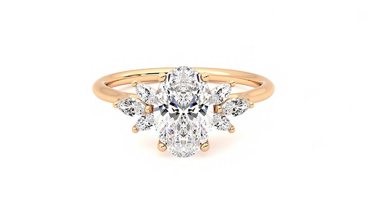 Taylor & Hart Lantana Oval Engagement Ring 360 degree image 0