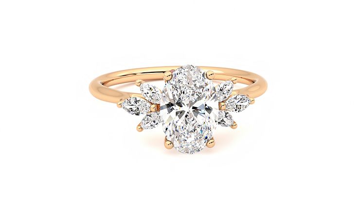 Taylor & Hart Lantana Oval Engagement Ring 360 degree image 2