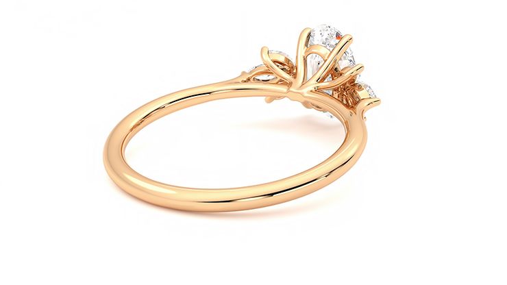 Taylor & Hart Lantana Oval Engagement Ring 360 degree image 13