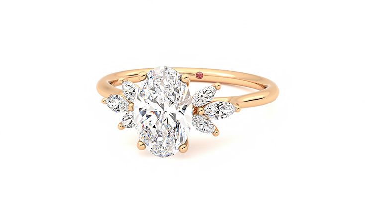 Taylor & Hart Lantana Oval Engagement Ring 360 degree image 27